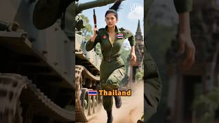 Stunning Female Tank Soldiers run ep30 #military #animals #midjourney #heroic AI Military Uniform