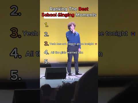 Ranking The Best School Singing Moments