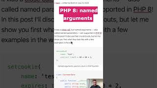 PHP 8 Features: My Top 3 #PHP