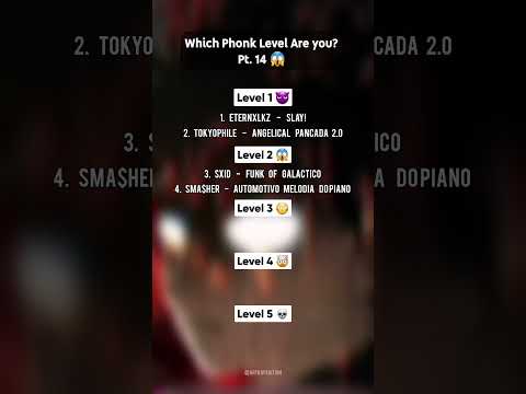 Which Phonk level are you? #phonk #phonkmusic