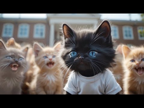 Sad Valentine. When the black cat is in love.