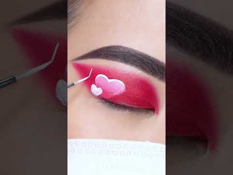 #Shorts Pink Heart Eye Makeup