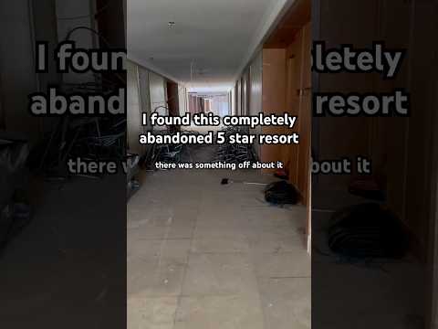 Exploring this abandoned 5 star resort #urbex #abandoned #urbanexploration #creepy #fyp #shorts