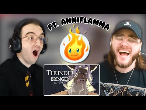 AnniFlamma shows us THUNDER BRINGER Animatic! | FIRST-TIME EPIC THE MUSICAL REACTION
