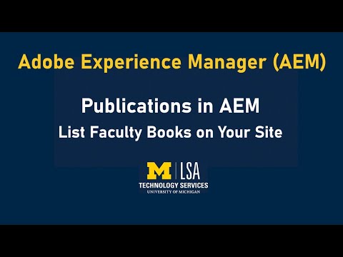 AEM Training: Publications