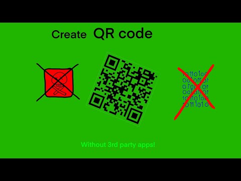 how to make a QR code on IOS without 3rd party apps!