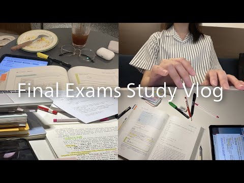 Finals study vlog | exam week in University | lots of studying