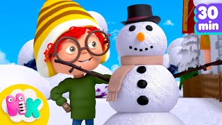 Snowman Song for Kids ☃️❄️ Winter Songs for Kids | HeyKids Nursery Rhymes