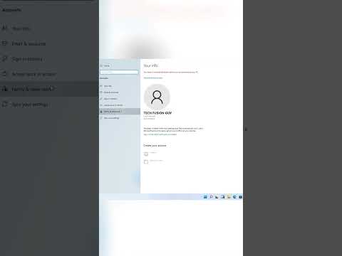 Create New User Account On Windows #Shorts