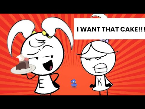 BFDI: EK DOODLES: "I WANT THAT CAKE!!!!"meme #funny #memes #kinemaster #flipaclip #bfdi