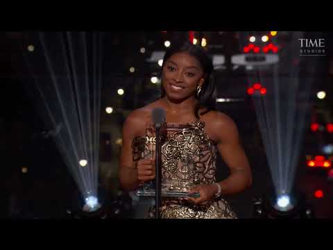 Simone Biles Accepts TIME100 Impact Award at 2025 TIME100 Gala