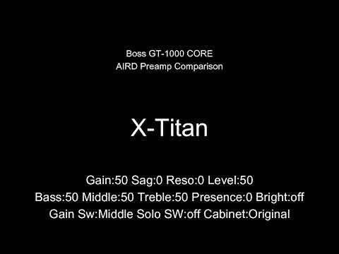 BOSS GT1000CORE AIRD PREAMP comparison