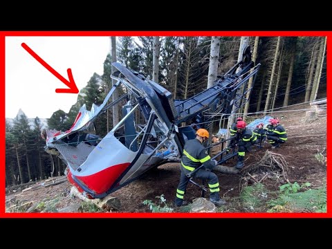 The Stresa MOTTARONE cable car accident tragedy today - like Cavalese and Cermis