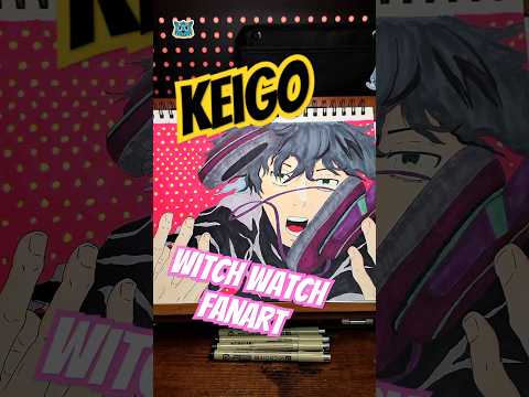 Watch how I draw Keigo #shorts #fanart #anime #witchwatch #drawing