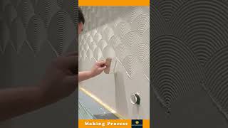 The Process Of Creating A Beautiful Design On A Wall