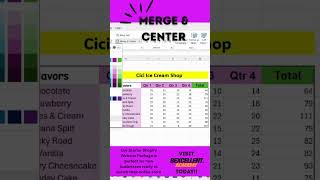 How to merge and center in Excel  |  Excel 2025