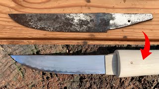 Rusty Japanese Tanto Restoration #shorts