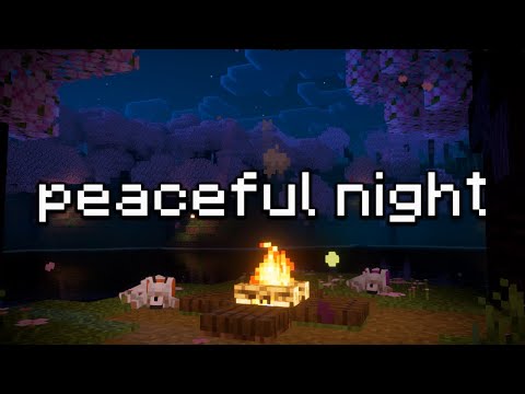 minecraft c418 music to fall asleep to but it also has campfire ambience