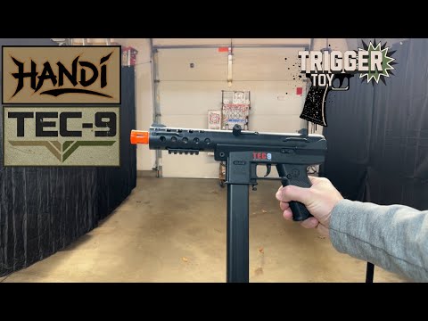 DEMO - NEW! Handi Tec-9 (TOY!) Gel Ball Blaster - Semi - Auto - Mag Prime - Blowback - Triggertoys!