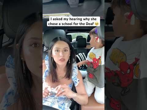 Why Our Hearing Daughter Goes To A Deaf School #shorts