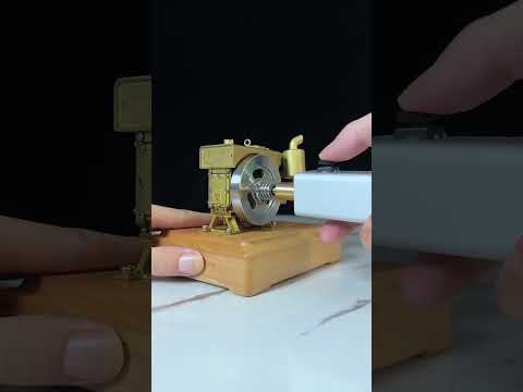 Miniature Single Cylinder Four Stroke Engine Model #enginemodel #automobile