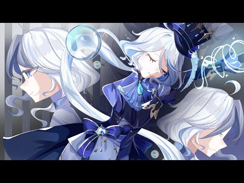 SPEEDPAINT/ Farewell Hydro Archon / Genshin impact