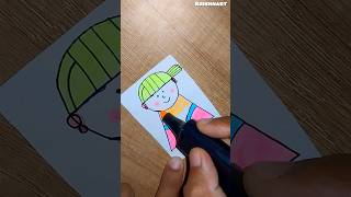 Beautiful drawing 🎨😱 #shorts #outlineart