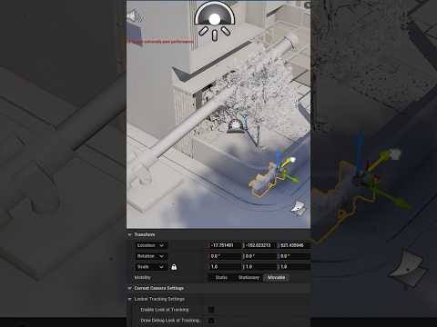 Quick setup for moving camera using camera jib crane in Unreal Engine 5