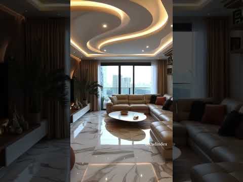 Cadindex | Living room false ceiling designs | #innovativeinteriors #drawingroom
