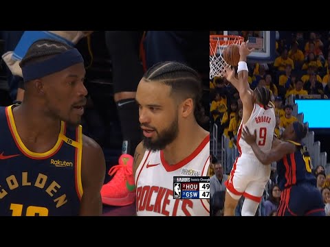 Jimmy Butler tells Dillon Brooks "You a bum and a b*tch" then sends him to floor with hard foul