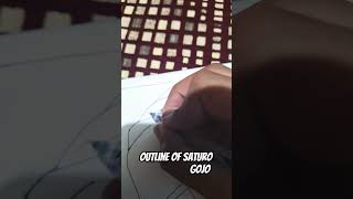 #animedrawing #gojosaturo #drawing #animecharacter #outlinedrawing #outlineart  #outlineofsaturogojo