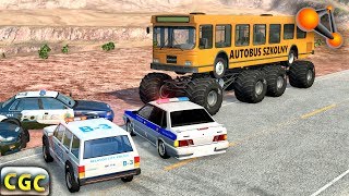 BeamNG Drive Monster Truck VS Police #2