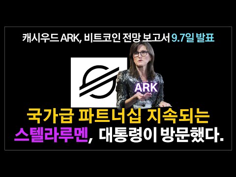스텔라루멘 최근 근황 / 캐시우드 아크인베스트 최근 비트코인 보고서 내용과 비트코인 전망