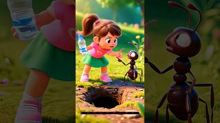 Ant 🐜 vs  angry 😡  - girl #cartoon #3danimation