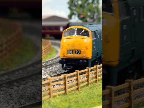 Epic Warship Class Model Train in Motion #train #modeltrains #modelrailway