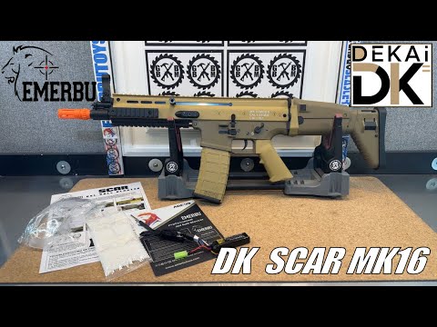 NEW! Emerbu Toys - DeKai DK Scar (TOY) Gel Ball Blaster - Upgraded V2 Gearbox - Metal Gears - 11.1v