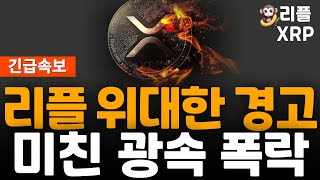 ※긴급속보※ 리플 XRP 무조건 봐야하는 위대한 경고