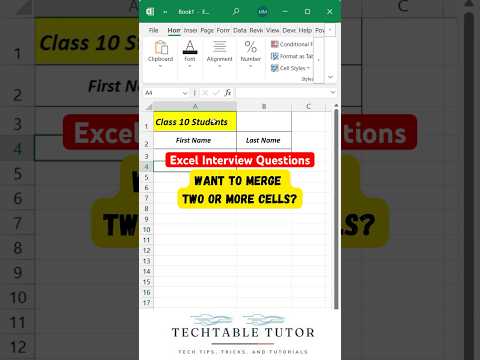 Heading को बनाएं दमदार – Excel में Cell Merge करें आसान तरीके से!| Hindi Tutorial#excelshorts #excel