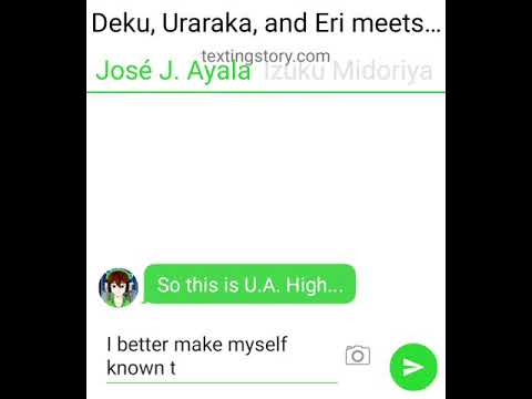 My Hero Academy Texting Story - Deku, Urakaka and Eri meet a new Student
