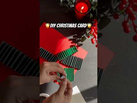 CHRISTMAS Card Idea🎄 DIY Craft | #diycraft #trendingshorts #craftideas #christmascrafts