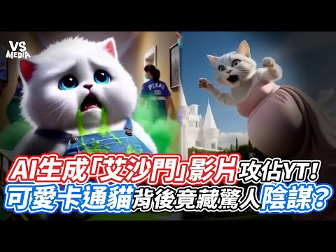 AI生成「艾沙門」影片攻佔YT！可愛卡通貓背後竟藏驚人陰謀？｜VS MEDIAｘ@Deepwebkid