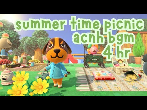 🌞 summer picnic with friends | animal crossing chill vibes 🧺| for studying & relaxing