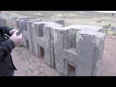 Puma Punku, Bolivia -  Measurements of H blocks