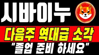 [시바이누 전망]다음주 역대급 소각 #도지코인 #시바이누 #시바이누코인 #시바이누전망 #시바이누분석 #시바이누목표가 #시바이누차트 #업비트시황 #코인시황 #급등코인추천