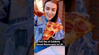 eating at celebrity owned restaurants for a full day in LA! #LosAngeles #Eating #Foodie #Shorts￼