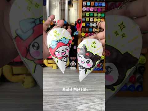 Kuromi and Melody cute squishy🫰🏻💗 #diy #kuromi #melody #cute #paper #squishy #papercraft #craft