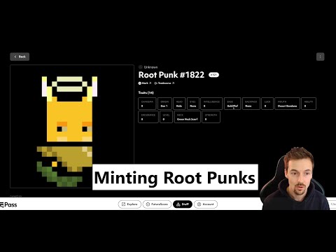 Minting Root Punks on The Tradeverse