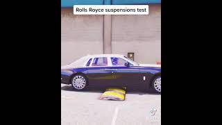 Rolls Royce suspensions test #tiktok #car #carmusic
