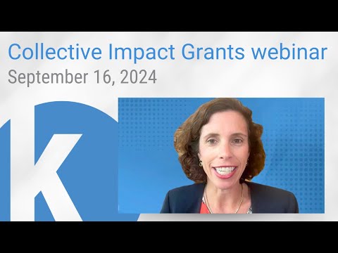 Collective Impact Grants webinar, Sept. 16