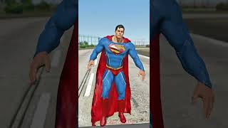 Super Heroes Race Battle Superman Is Very Chill #gta5 #shorts